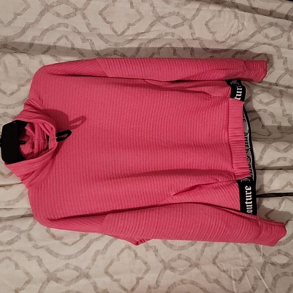 Women's Juicy Couture Active pullover sweater bright pink size medium.
